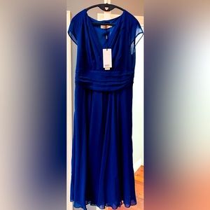 Brand new blue midi dress never worn to wear for special occasion.